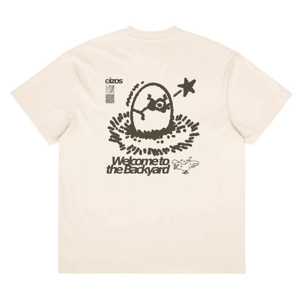 T-shirt outdoor Welcome to the Backyard Vintage White