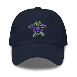 Casquette dad hat OIZOS Cible en sergé de coton, visière courbée et profil bas