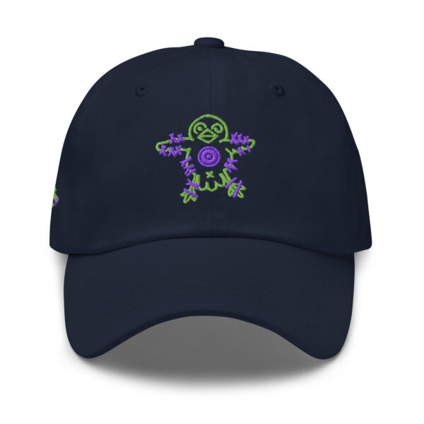 Casquette dad hat OIZOS Cible en sergé de coton, visière courbée et profil bas