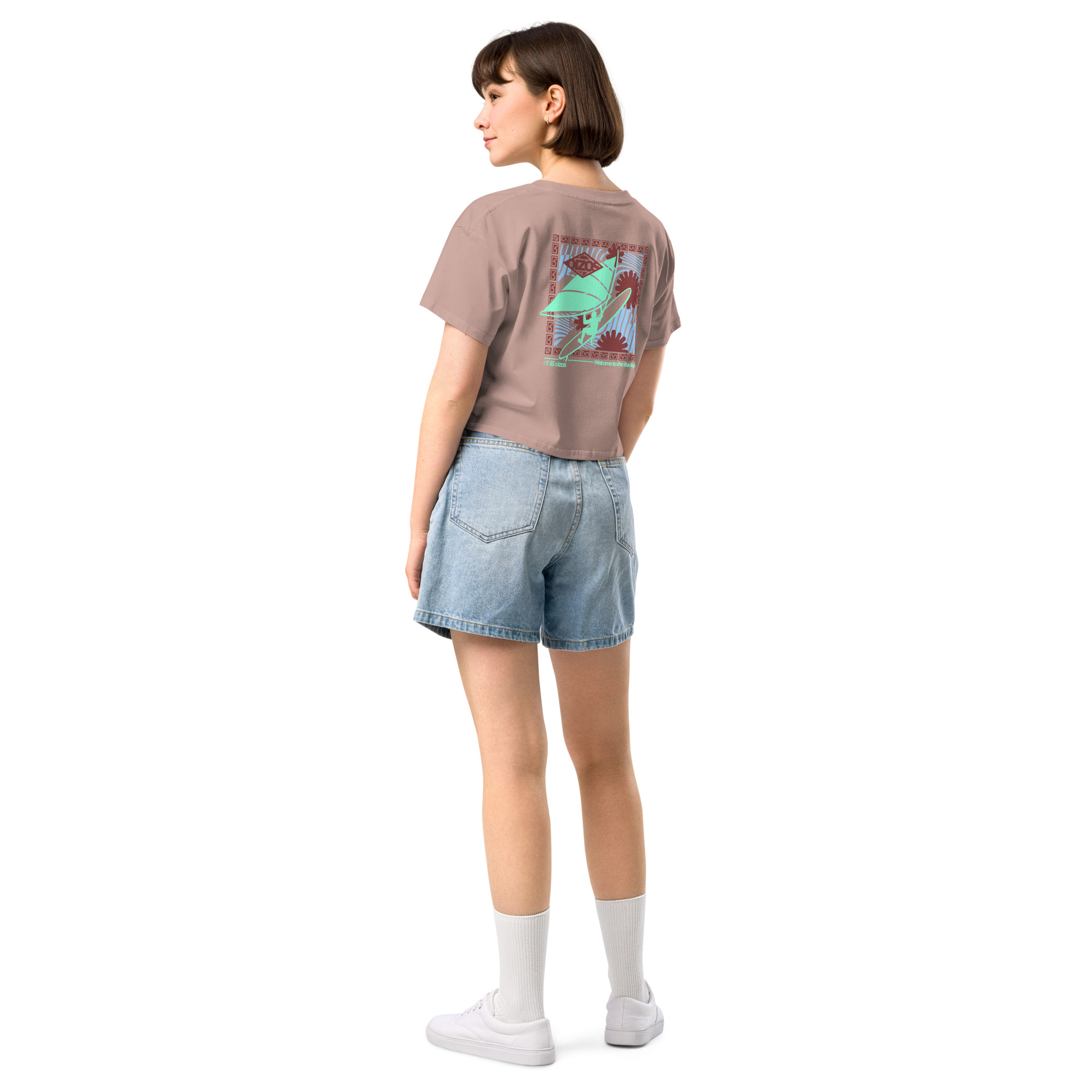Crop Top WindSurf's Flowers – Image 2